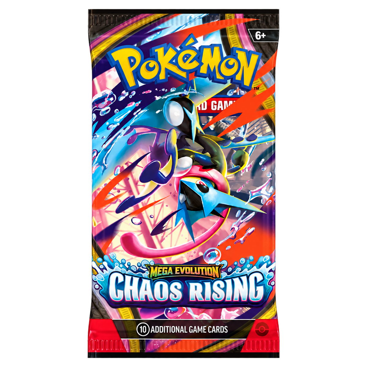 Pokémon TCG Chaos Rising English booster pack; artwork may vary