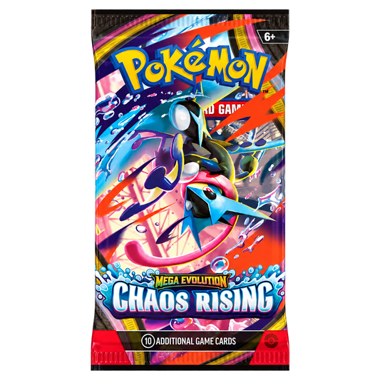Pokémon TCG Chaos Rising English booster pack; artwork may vary
