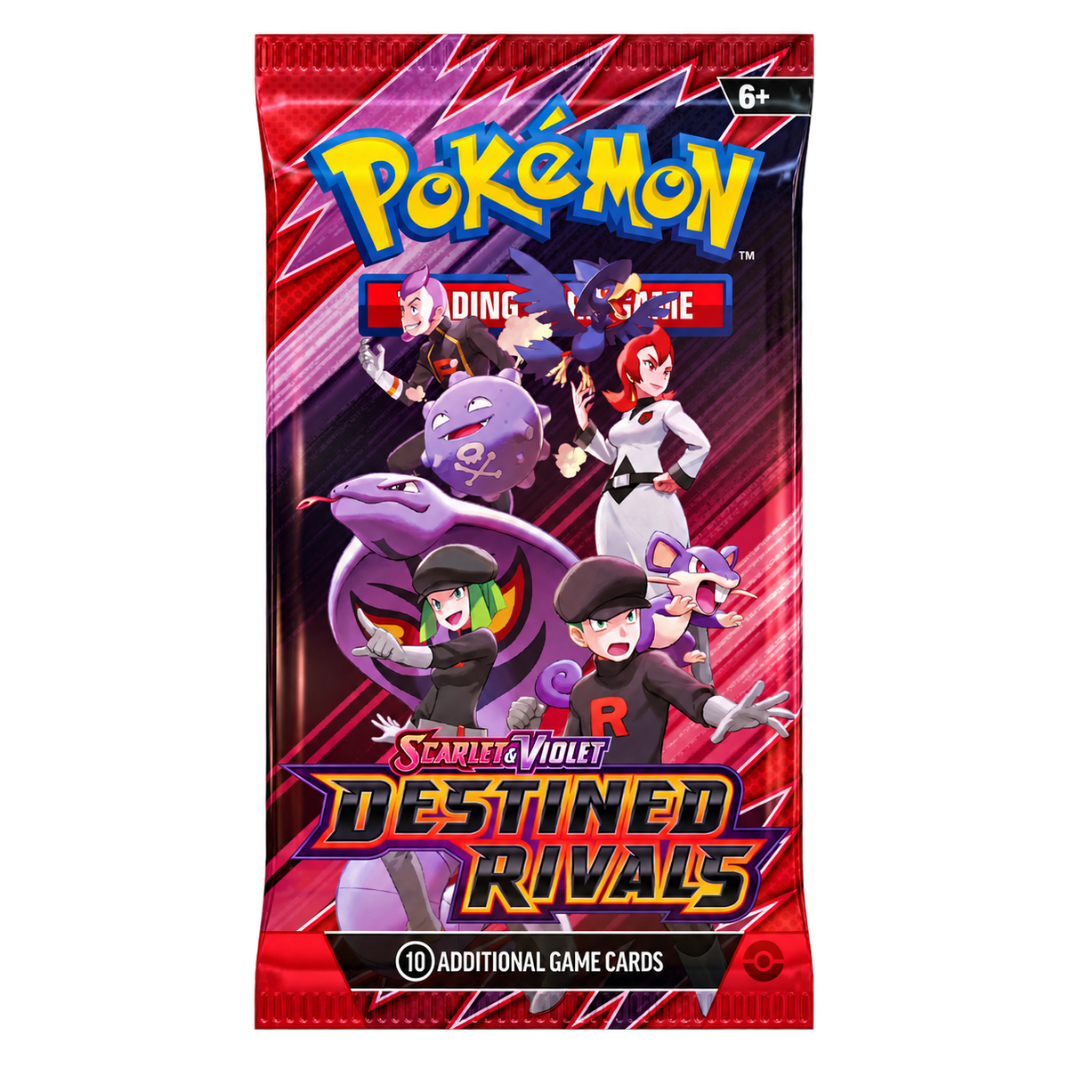 Pokémon TCG Destined Rivals English booster pack; artwork may vary