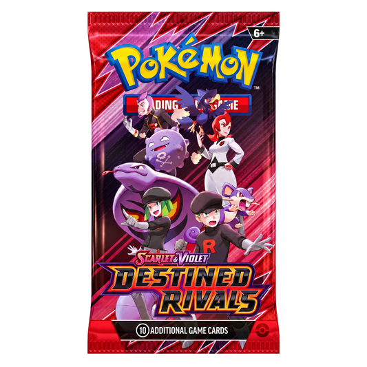 Pokémon TCG Destined Rivals English booster pack; artwork may vary
