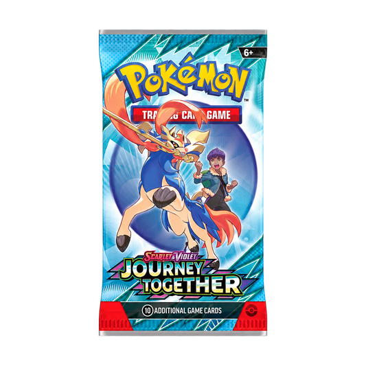 Pokémon TCG Journey Together English booster pack; artwork may vary