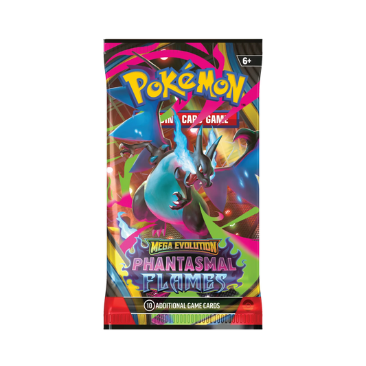 Pokémon TCG Phantasmal Flames English booster pack; artwork may vary
