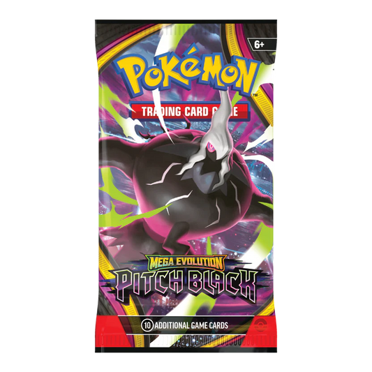 Pokémon TCG Pitch Black English booster pack; artwork may vary