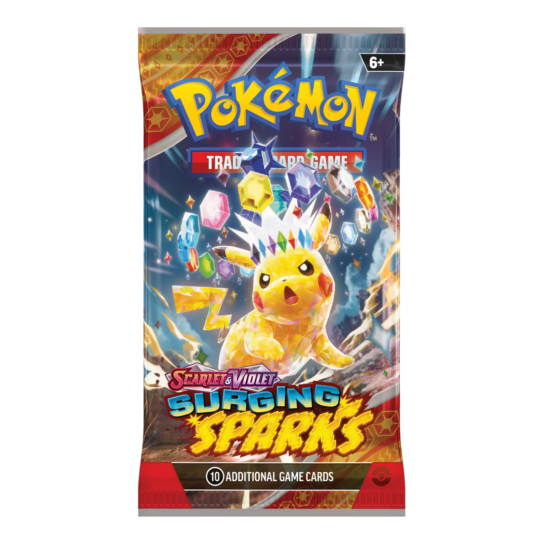 Pokémon TCG Surging Sparks English booster pack; artwork may vary
